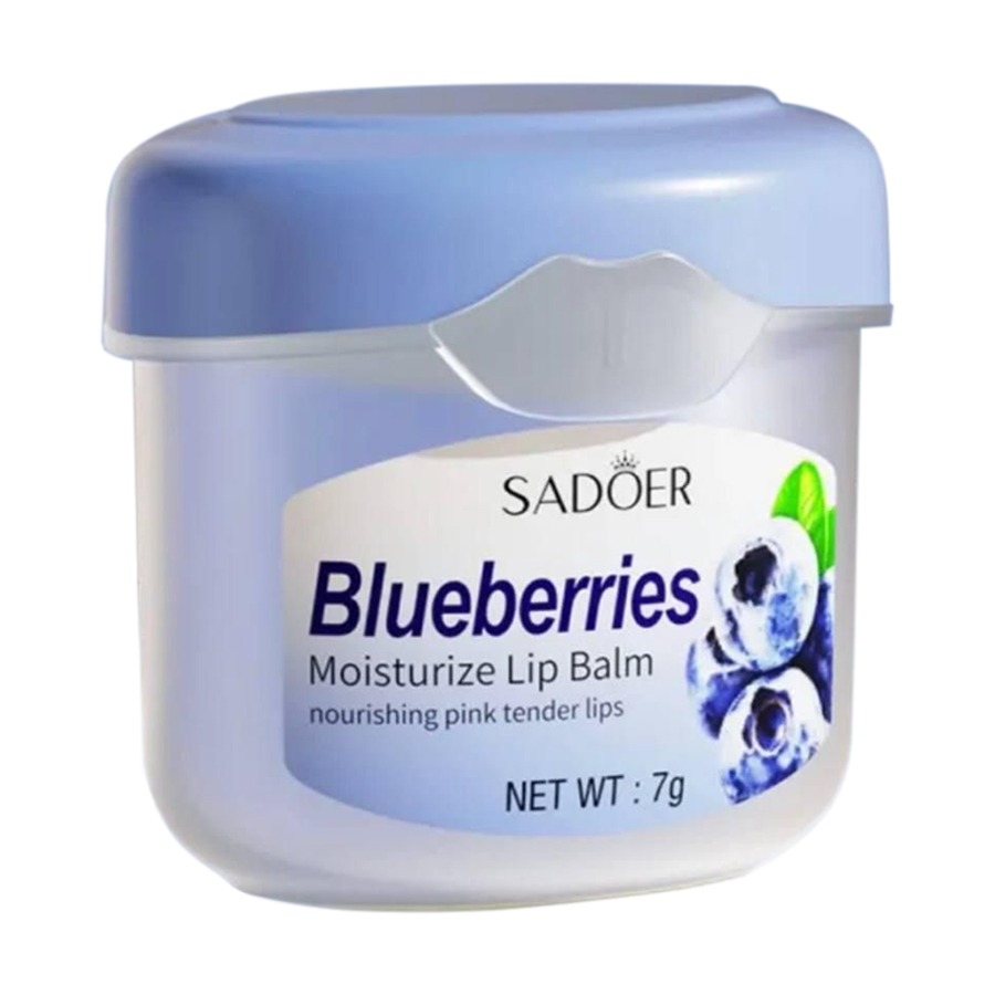 Зволожувальний бальзам для губ Sadoer Moisturize Lip Balm, Blueberries, 7 г